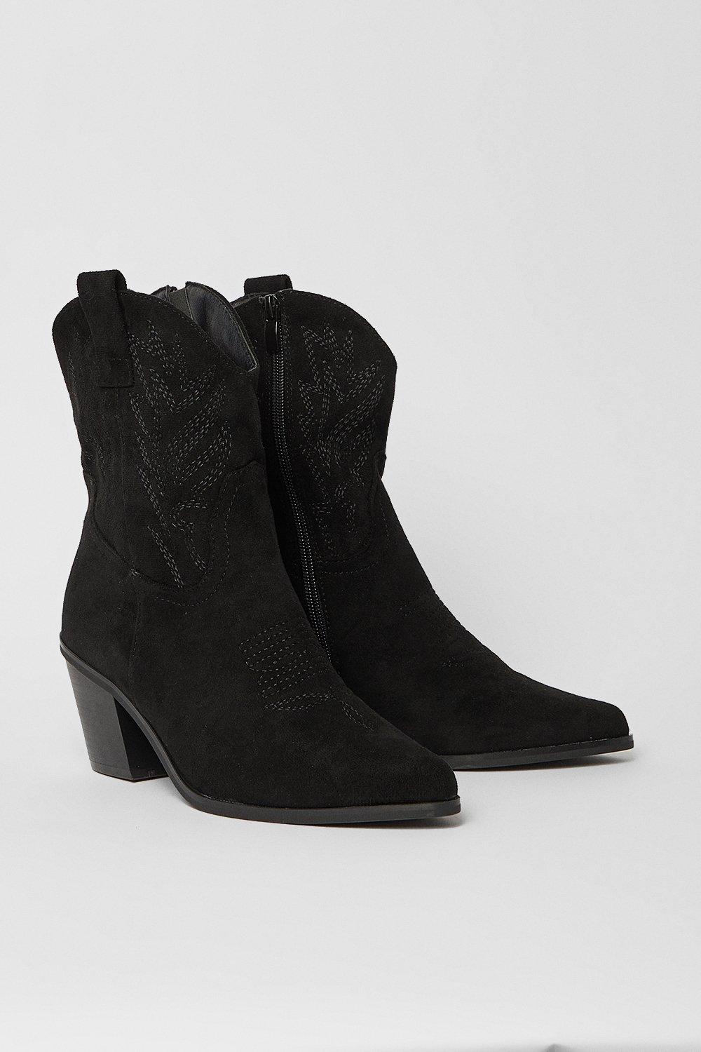 Oasis black clearance suede ankle boots